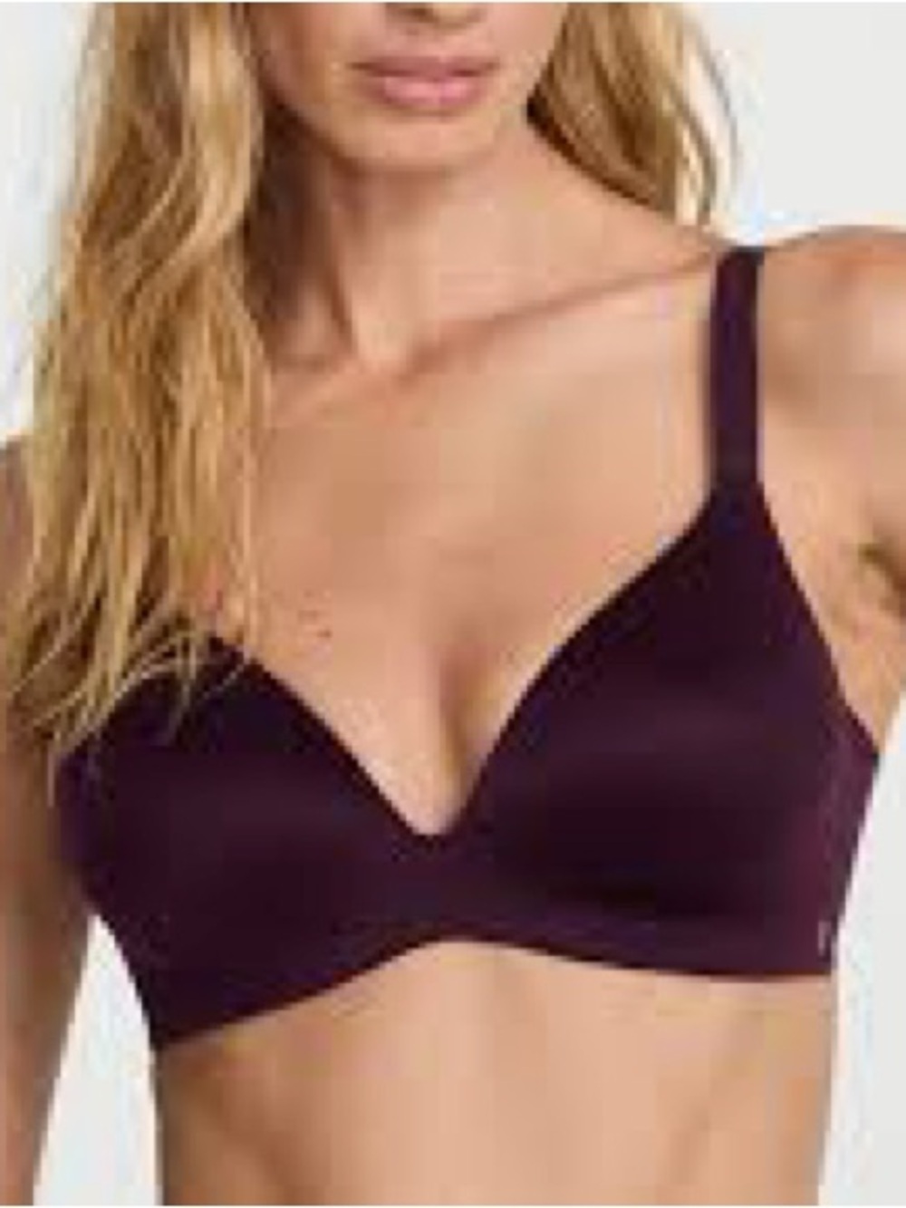 [34DD] Victoria Secret Lightly Lined Wireless T-Shirt Bra plum shade